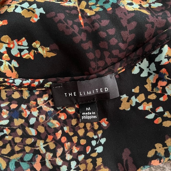 The Limited x 2000s Colorful Changing Leaves Faux Wrap Sleeveless Top - Picture 8 of 9